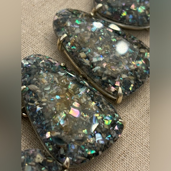 🩵KENDRA SCOTT LIMITED EDITION CRUSHED ABALONE HARLOW AND DANIELLES🩵 - Picture 5 of 8